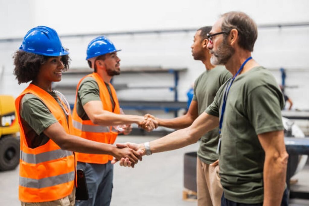 Ballwin Tree Service team members greeting customers and demonstrating their commitment to professional service and customer satisfaction in Ballwin, MO.