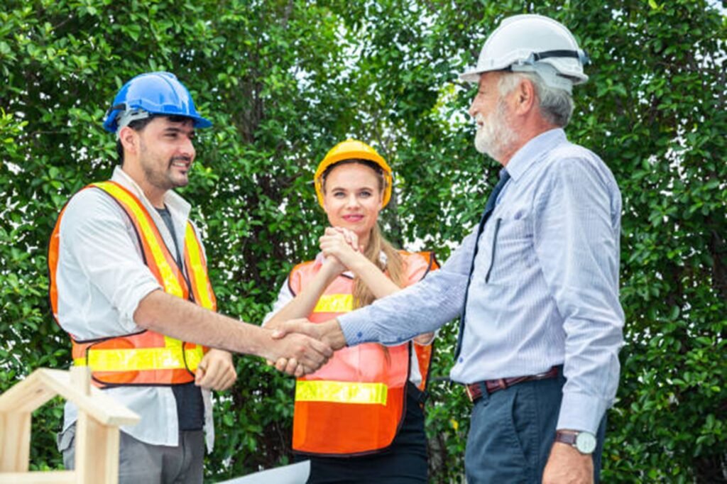 Chesterfield Tree Service team consulting with a homeowner before a tree trimming project, providing professional guidance and dependable tree care in Chesterfield, MO.
